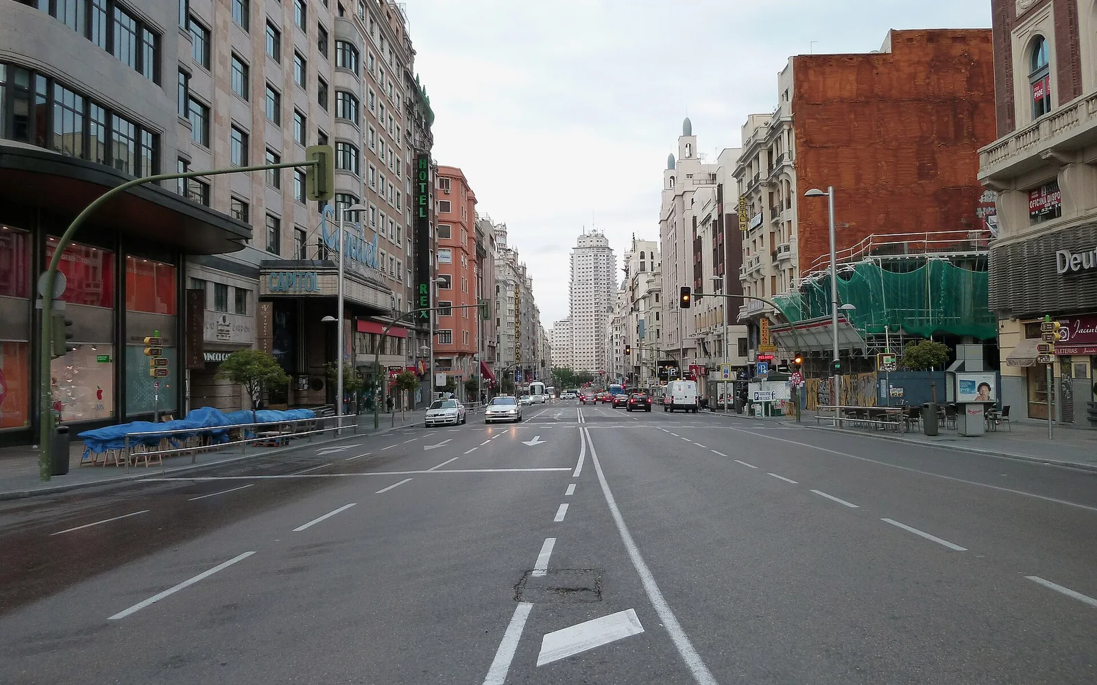 Gran Vía and the surrounding Madrid city centre