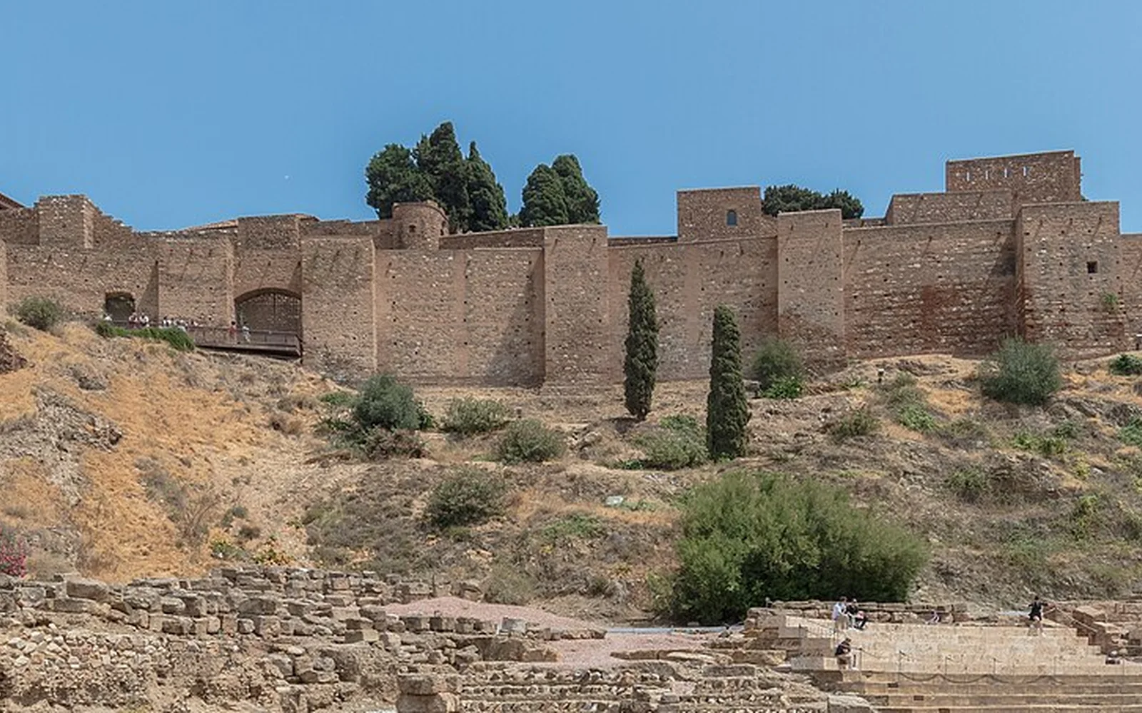 Alcazaba fortress above central Málaga