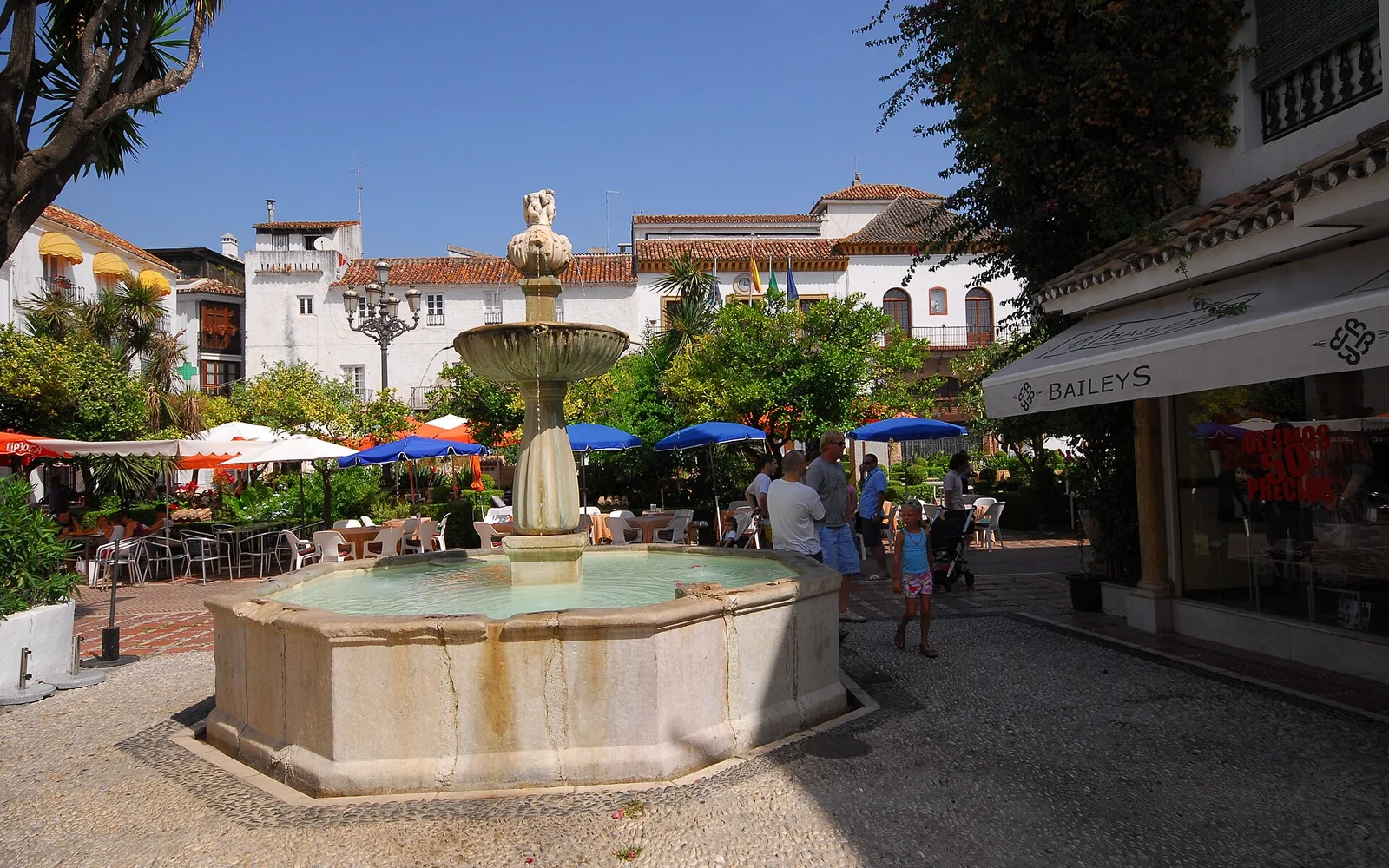 Plaza de los Naranjos in Marbella's old town