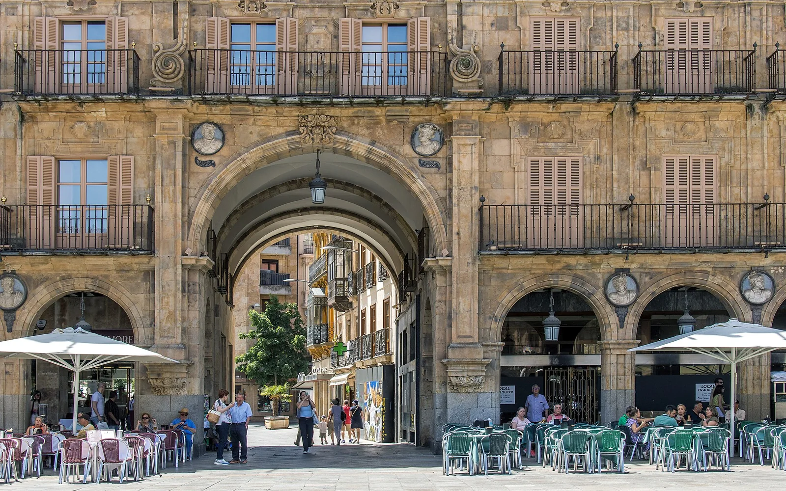 Arcaded Plaza Mayor in Salamanca