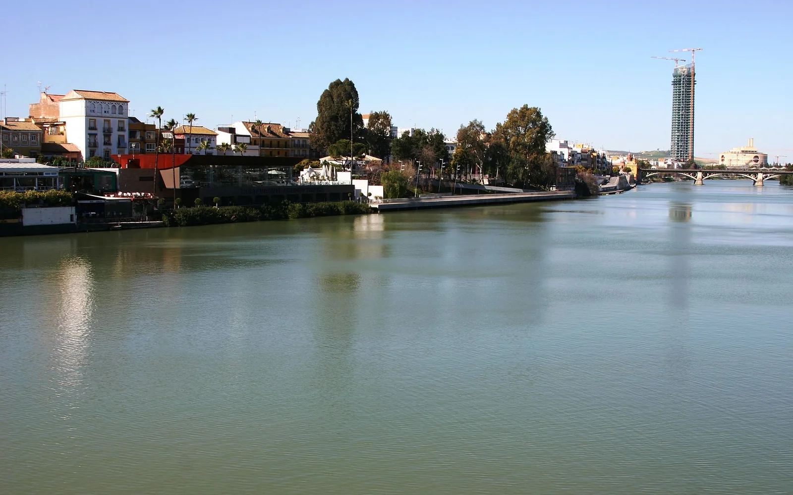 Triana riverfront beside the Guadalquivir