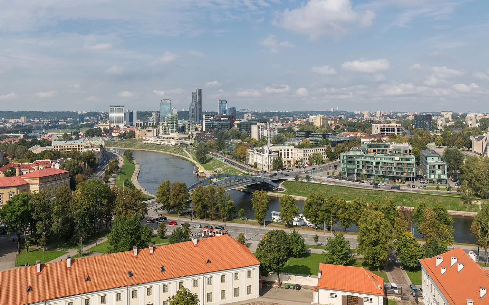 Vilnius Lithuania skyline in Lithuania