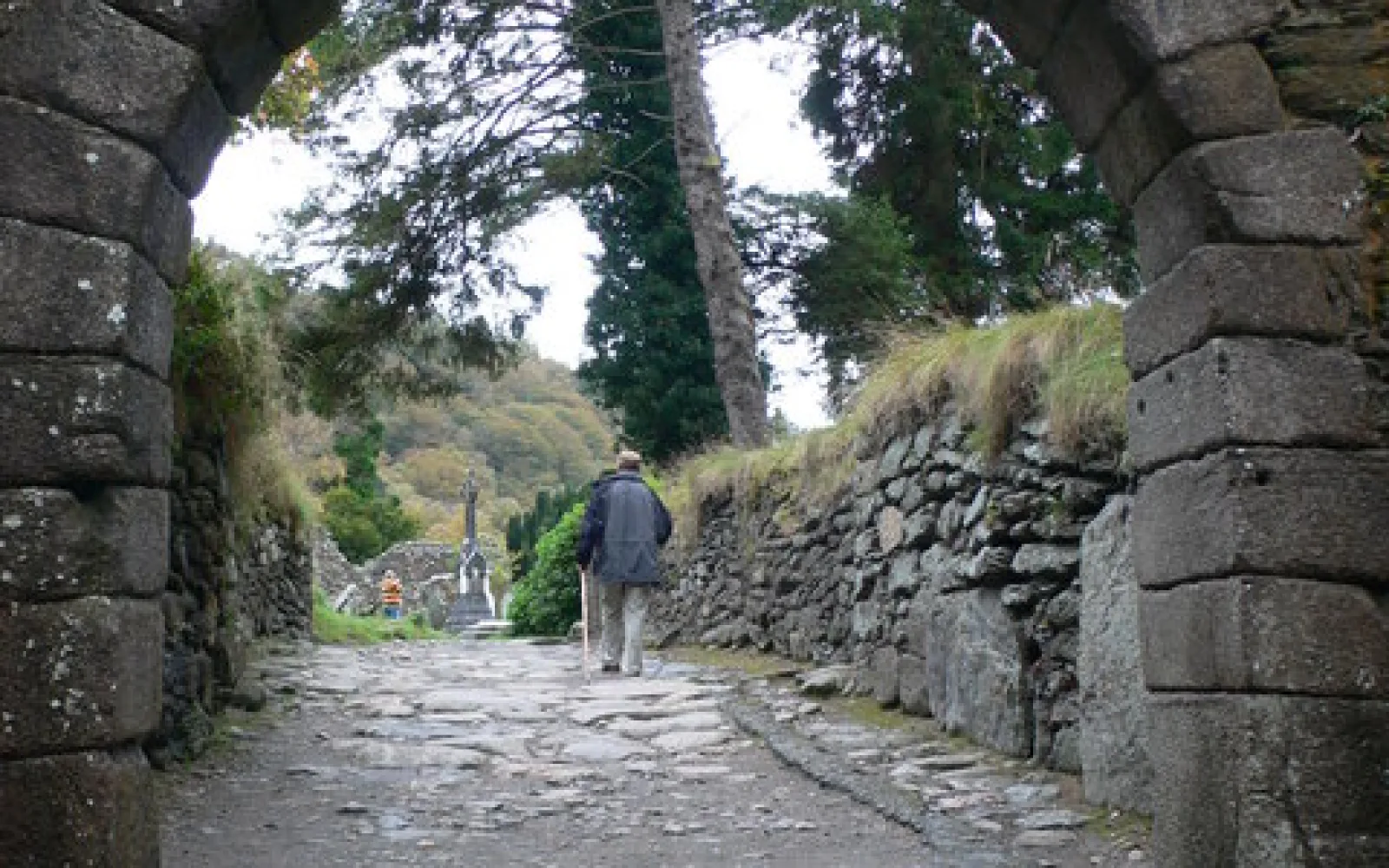 Glendalough monastic site in Wicklow Mountains and Glendalough